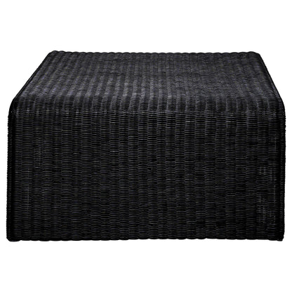 Cahya 2-piece Rattan Coffee and End Table Set Black - 708518-S2