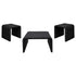 Cahya 3-piece Rattan Coffee and End Table Set Black - 708518-S3
