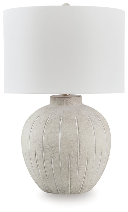 Calbert Warm Gray Table Lamp - L235824