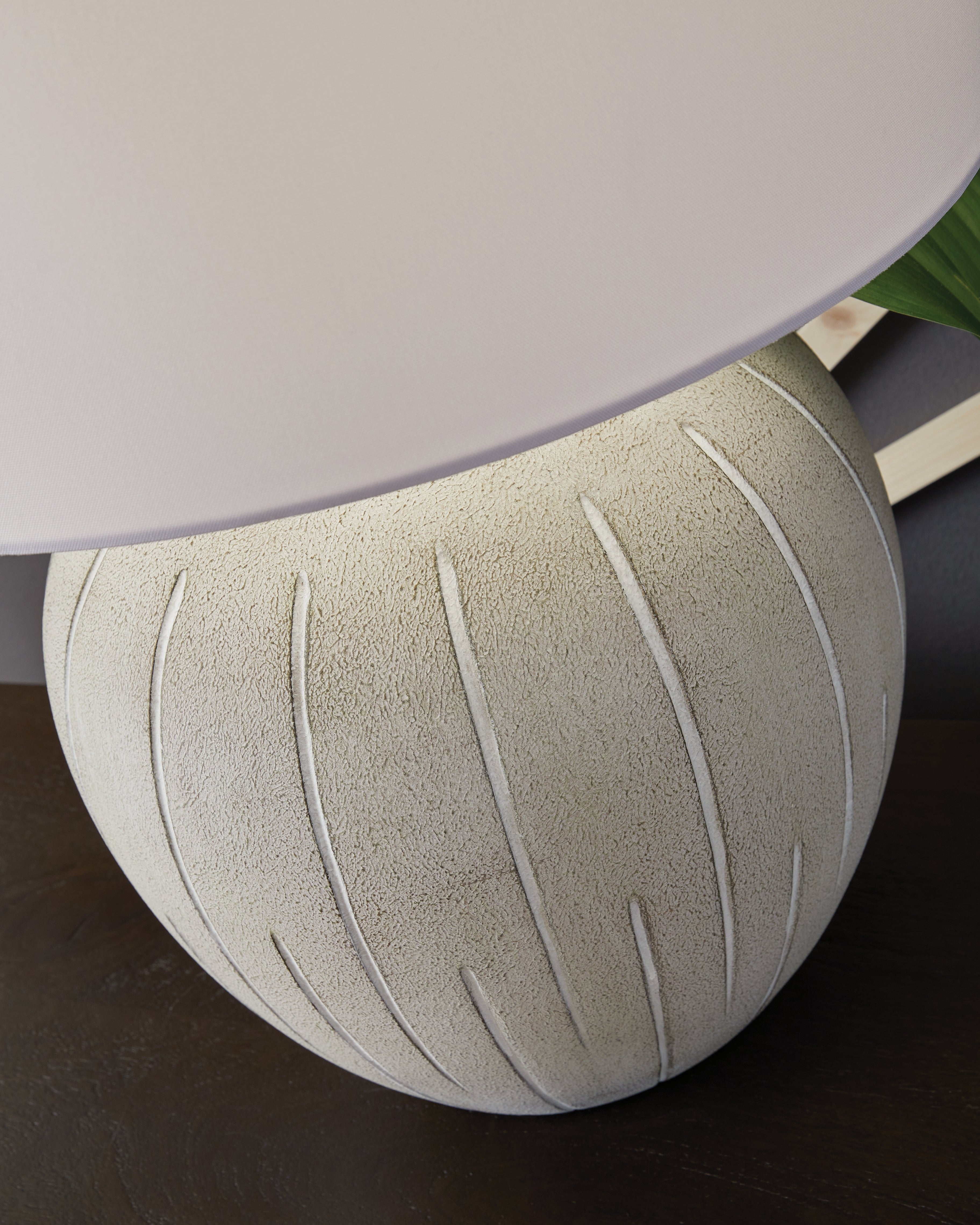 Calbert Warm Gray Table Lamp - L235824