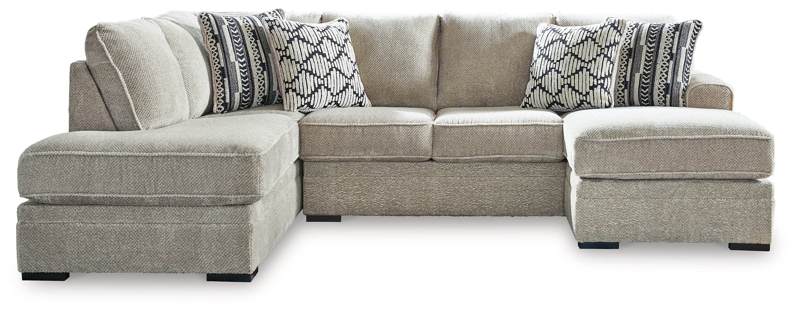 Calnita 2-Piece Sectional with Ottoman in Sisal - PKG015792