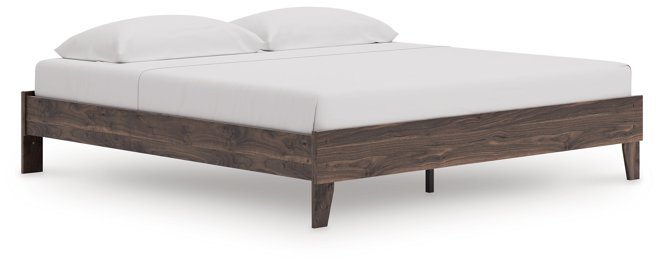 Calverson Brown King Platform Bed - EB3660-114