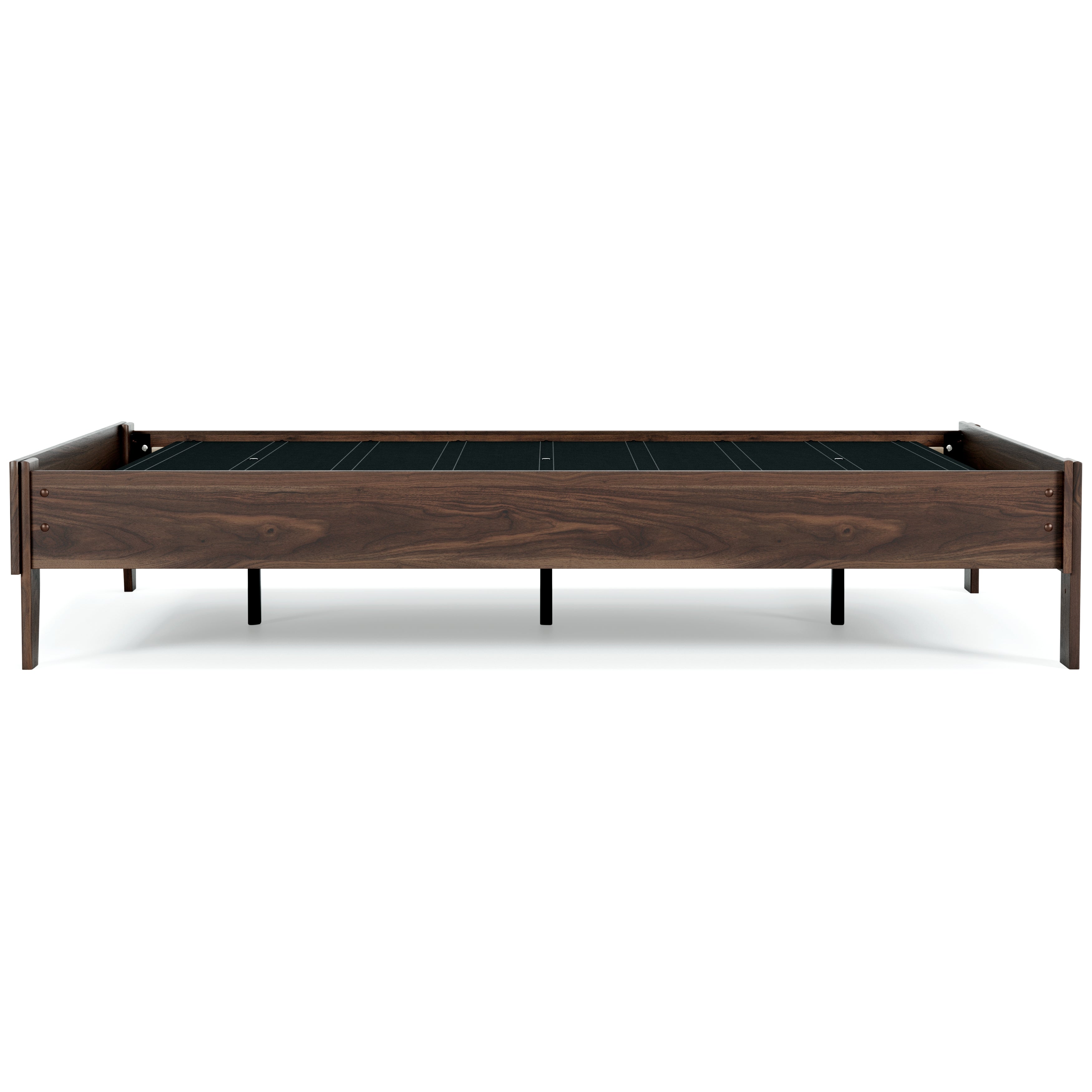 Calverson Full Platform Bed with Mattress in Mocha - PKG018337