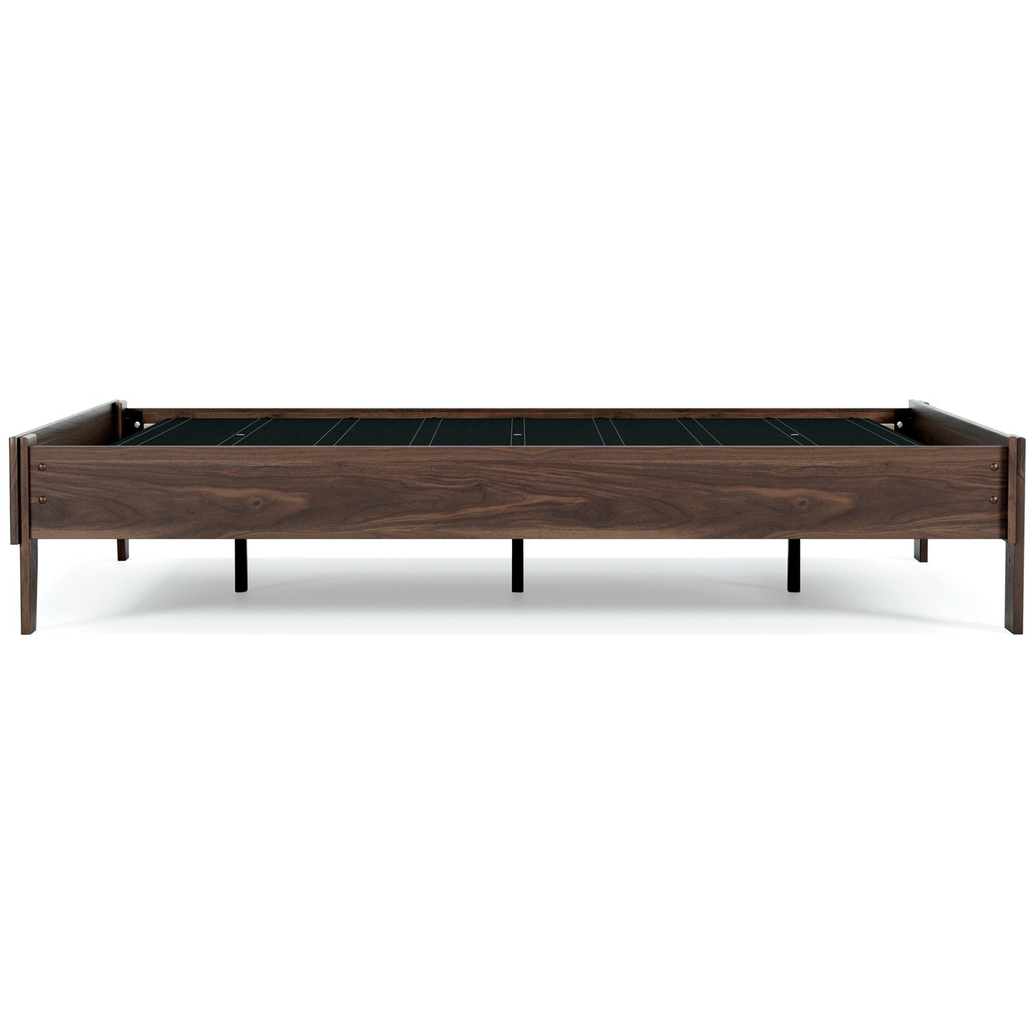 Calverson Full Platform Bed with Mattress in Mocha - PKG018338