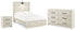 Cambeck Full Panel Bed with Dresser and Nightstand in Whitewash - PKG019212