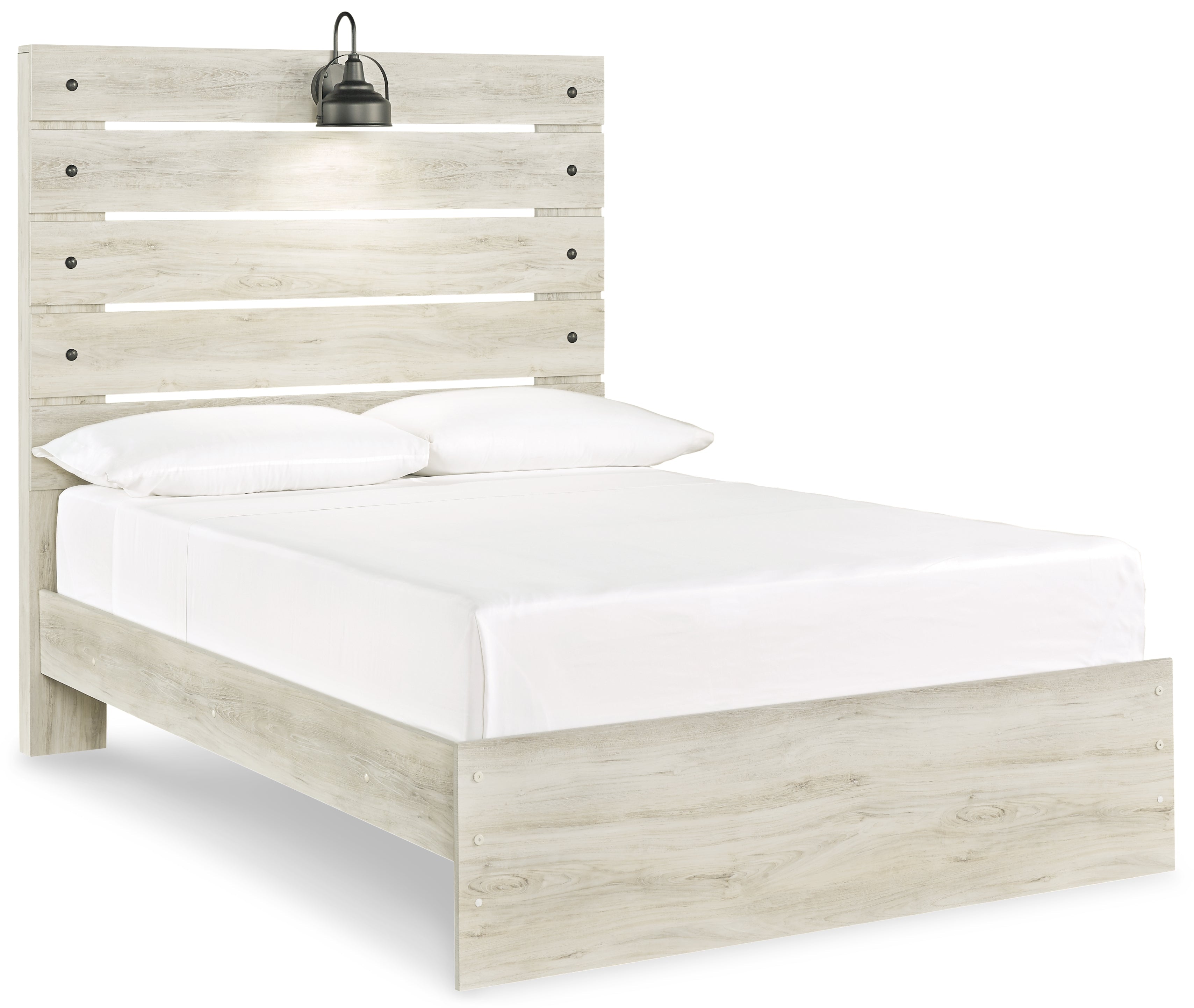 Cambeck Full Panel Bed with Dresser in Whitewash - PKG003037