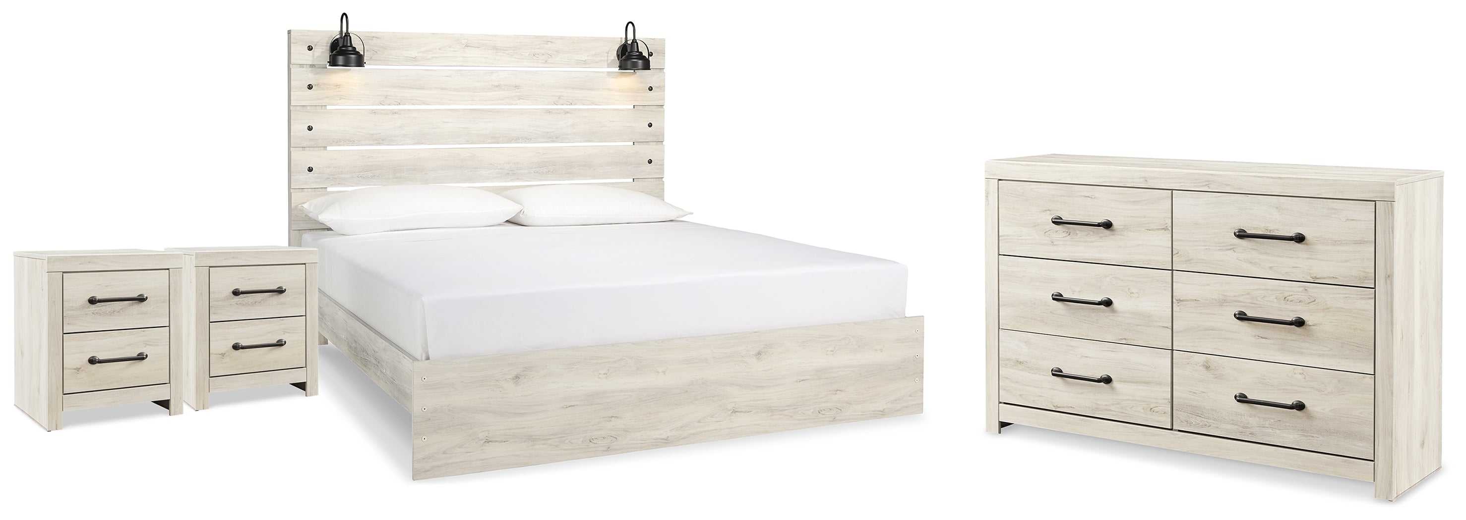Cambeck King Panel Bed, Dresser and 2 Nightstands - B192B117