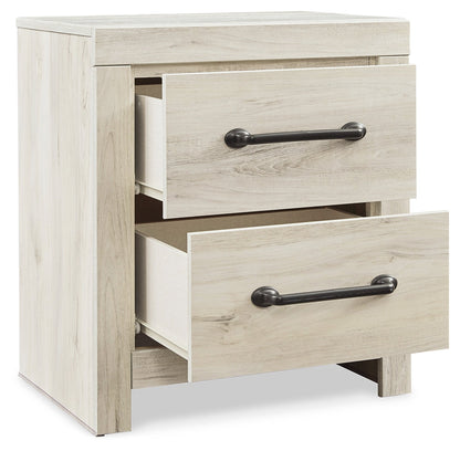 Cambeck King Panel Bed with Dresser and Nightstand in Whitewash - PKG019213