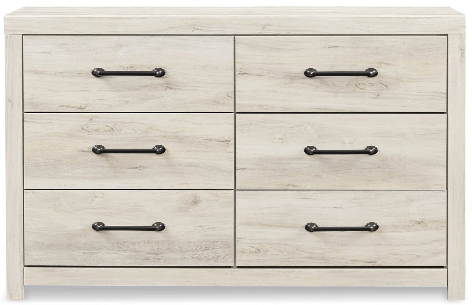 Cambeck King Panel Headboard Bed with Dresser in Whitewash - PKG002966