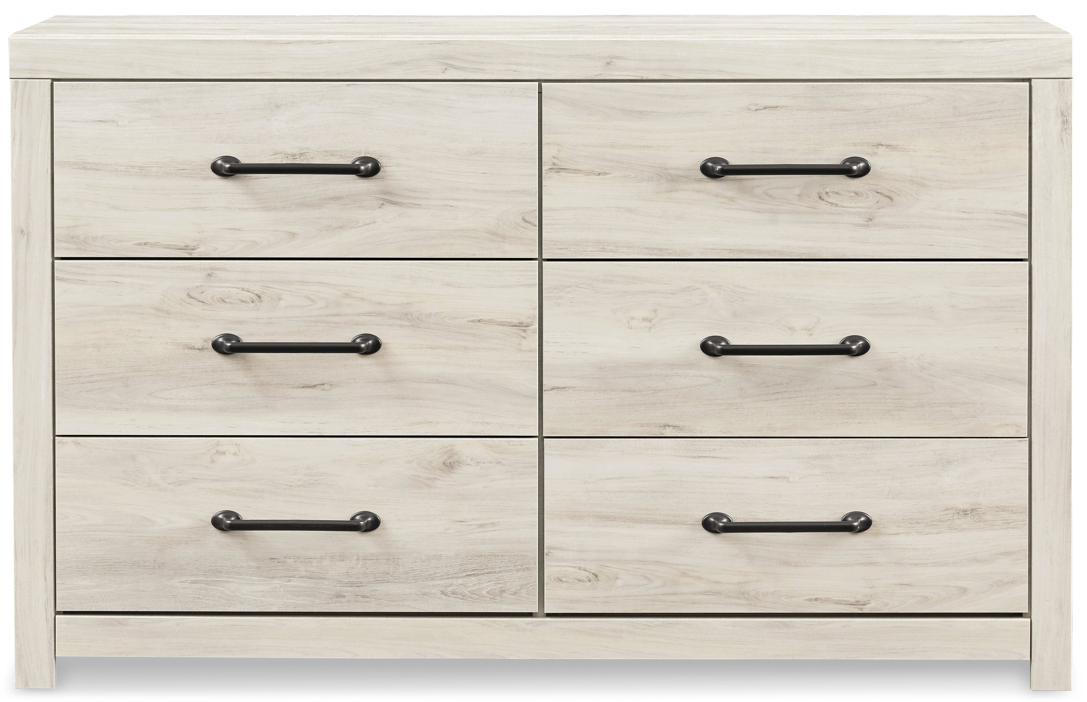 Cambeck King Panel Headboard Bed with Dresser in Whitewash - PKG002966
