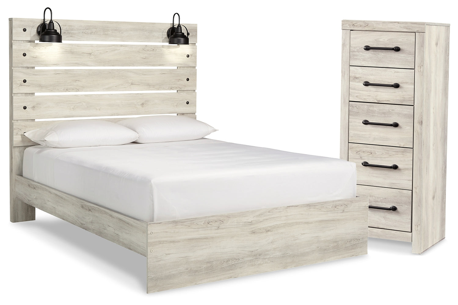 Cambeck Queen Panel Bed and Chest - B192B121