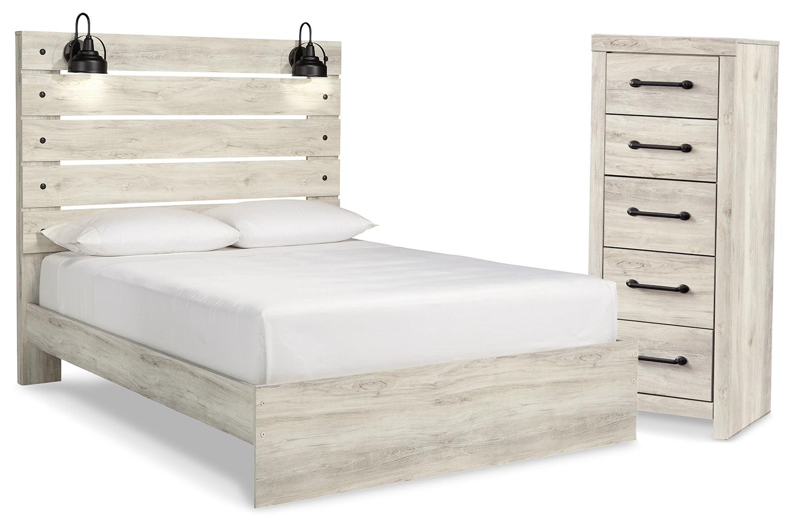 Cambeck Queen Panel Bed and Chest - B192B121
