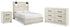 Cambeck Queen Panel Bed with Dresser and Nightstand in Whitewash - PKG019210