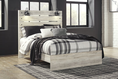 Cambeck Queen Panel Bed with Dresser in Whitewash from Ashley - Luna Furniture