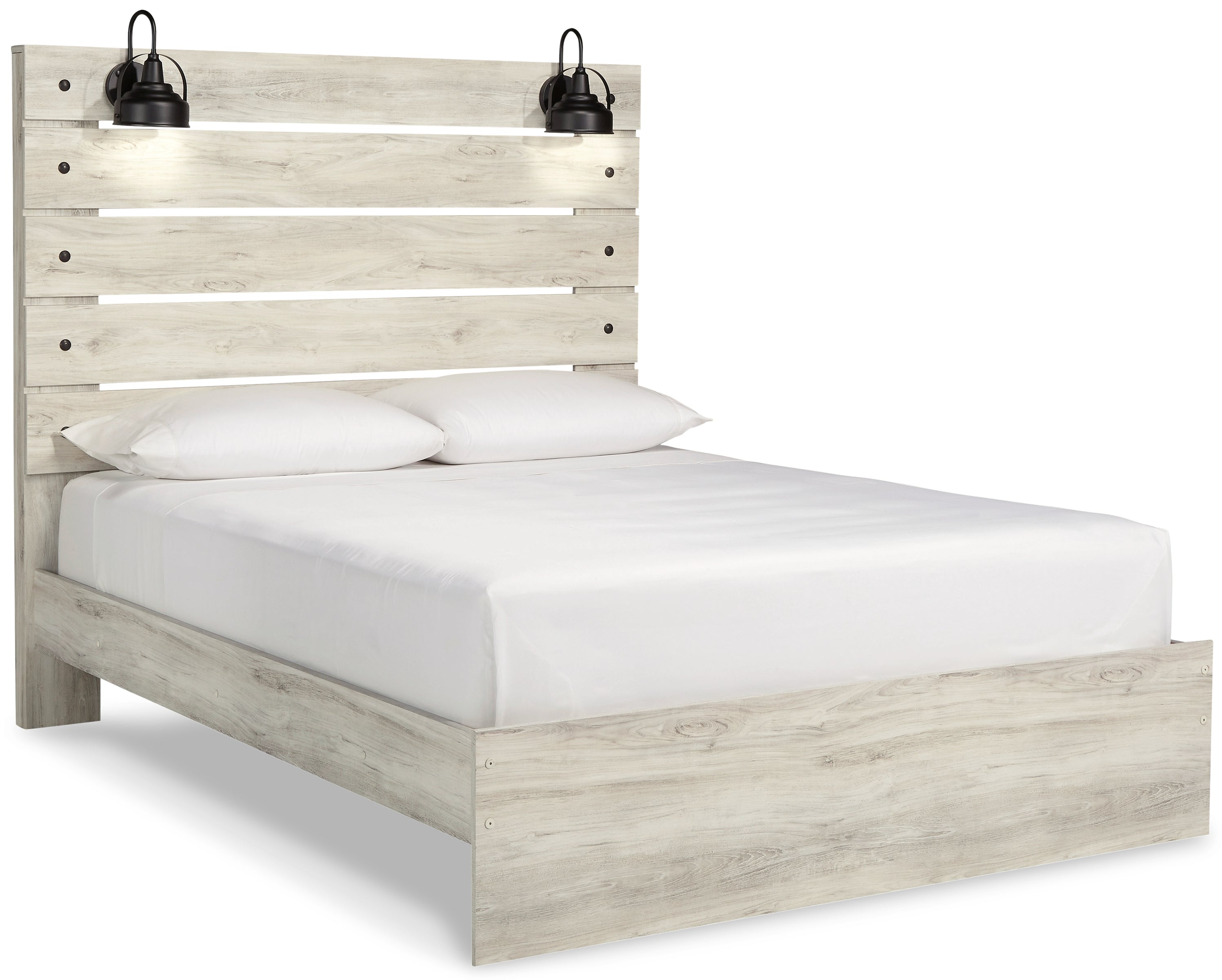 Cambeck Queen Panel Bed with Dresser in Whitewash - PKG003063