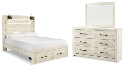 Cambeck Queen Panel Storage Bed, Dresser and Mirror - B192B62