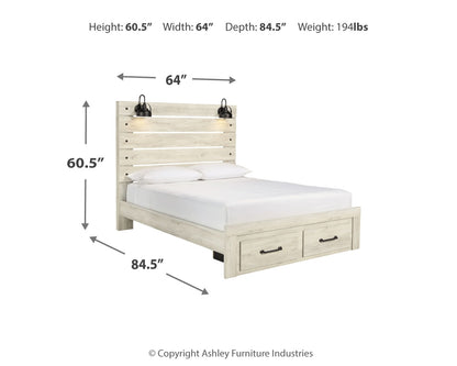 Cambeck Queen Panel Storage Bed, Dresser and Mirror - B192B62