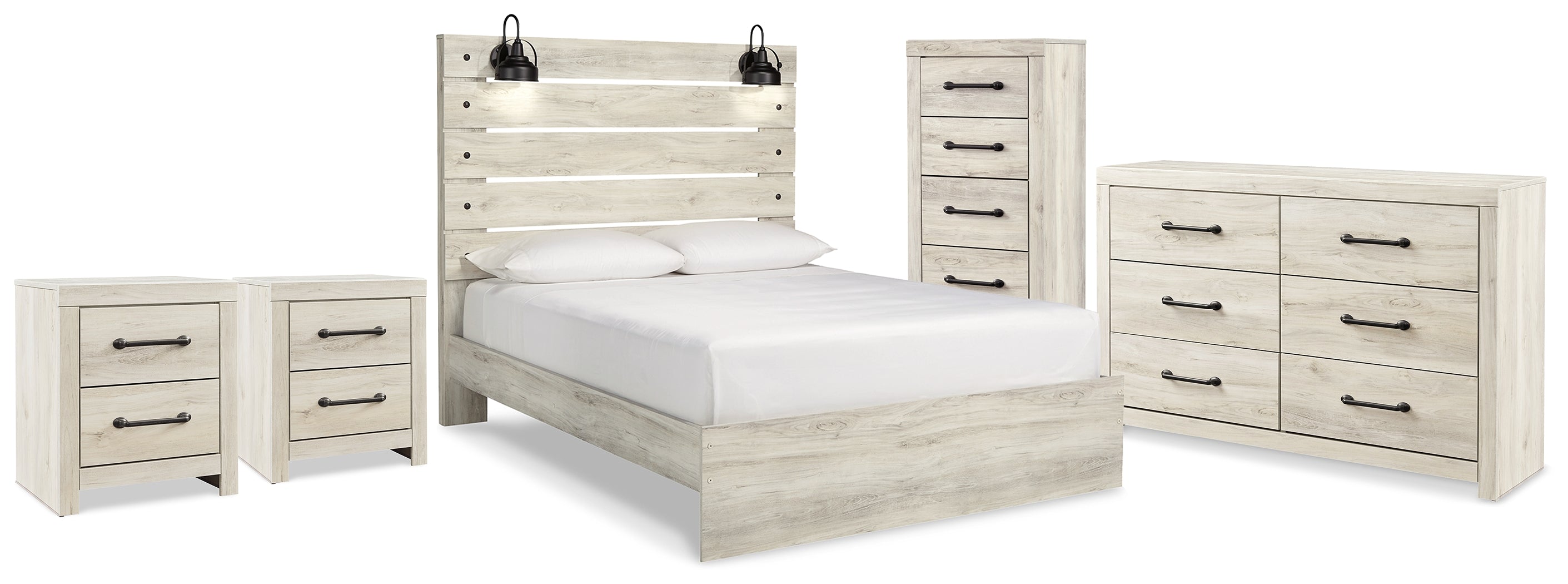 Cambeck Queen Panel Storage Bed, Dresser, Chest and 2 Nightstands - B192B120