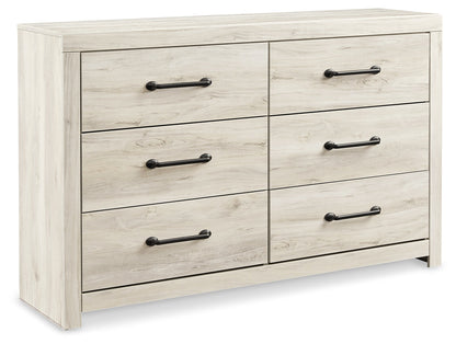 Cambeck Twin Panel Bed with Dresser and Nightstand in Whitewash - PKG019211