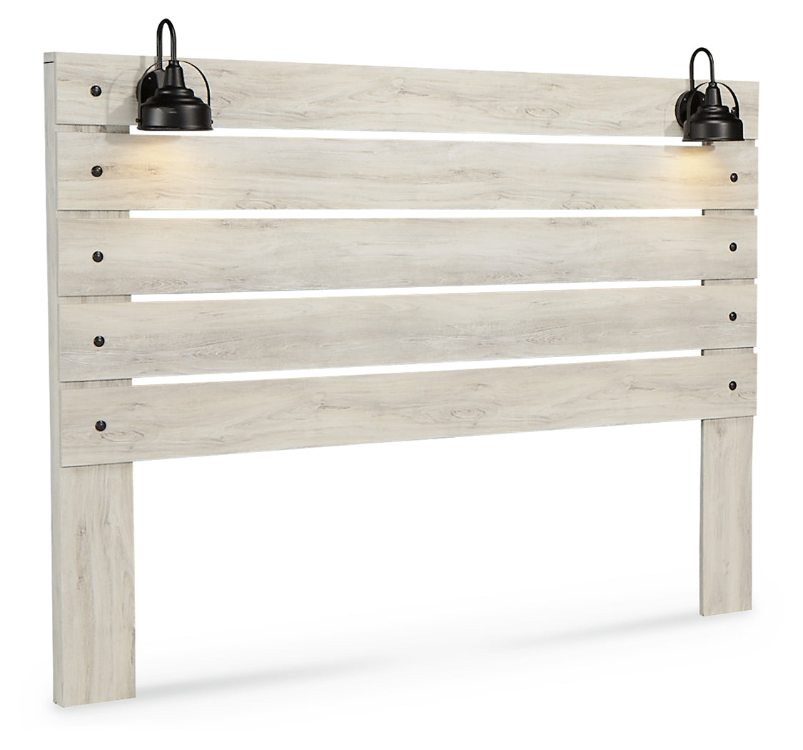 Cambeck Whitewash King Panel Headboard, Dresser, Mirror and Nightstand - B192B69