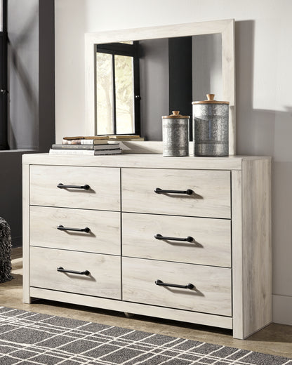 Cambeck Whitewash King Storage Bed, 2 Dressers, Mirror, and 2 Nightstands - B192B104