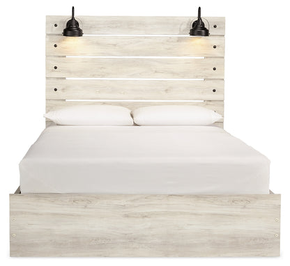 Cambeck Whitewash Queen Panel Bed with Storage, Dresser and 2 Nightstands - B192B99