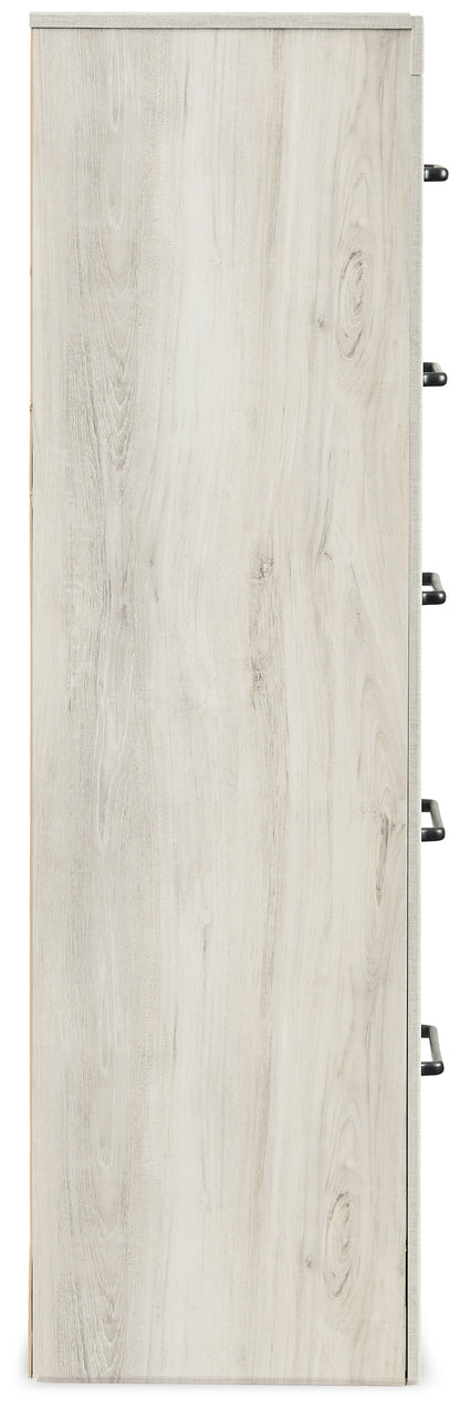 Cambeck Whitewash Twin Panel Bed, Dresser, Chest and Nightstand - B192B84