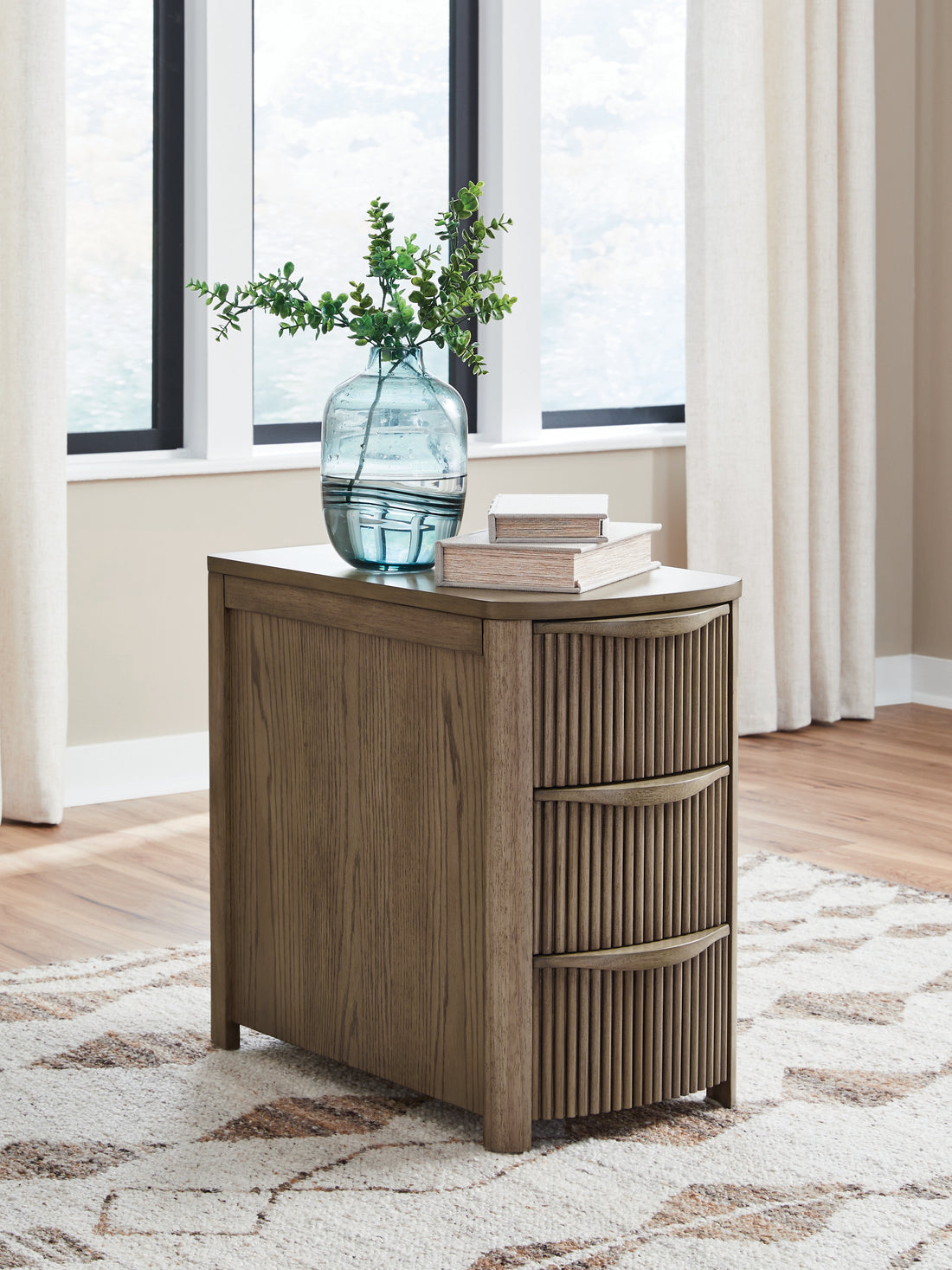 Camdill Light Brown Chairside End Table - T208-317