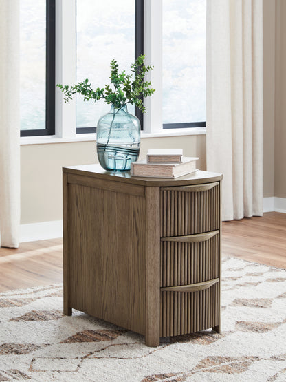 Camdill Light Brown Chairside End Table - T208-317