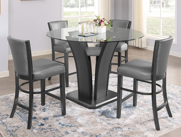 Camelia Gray/Gray Counter Height Table Base - 1716T-54-BSL