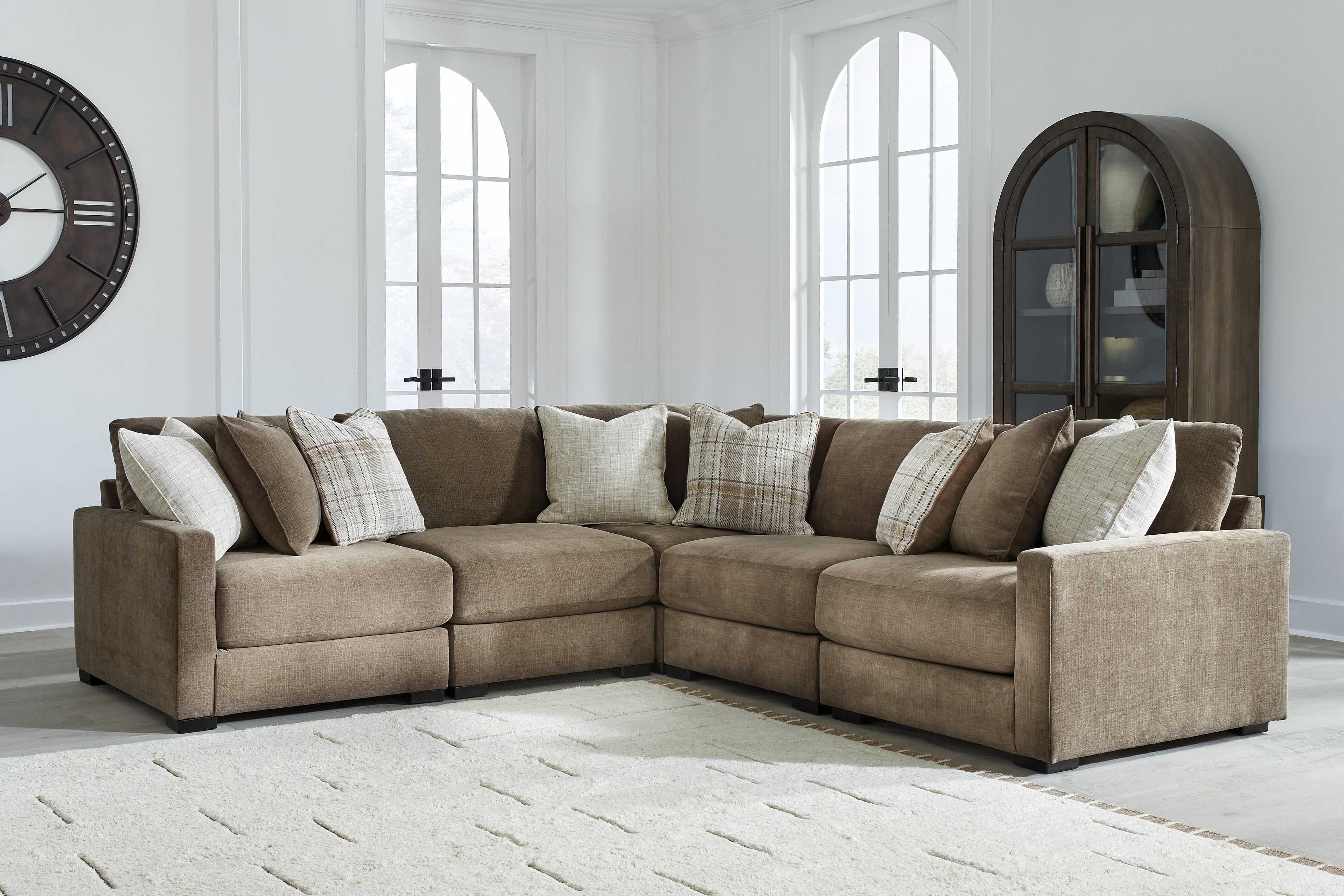 Camellia-Court Coffee 5-Piece Sectional - 68207S17