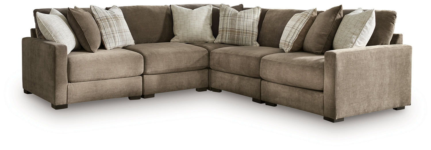 Camellia-Court Coffee 5-Piece Sectional - 68207S17