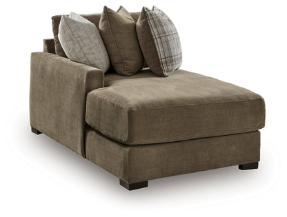 Camellia-Court Coffee Left-Arm Facing Corner Chaise - 6820716