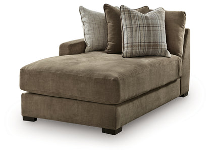 Camellia-Court Coffee Left-Arm Facing Corner Chaise - 6820716