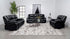 Camila Black 3-Piece Upholstered Motion Reclining Sofa Set from Coaster - Luna Furniture
