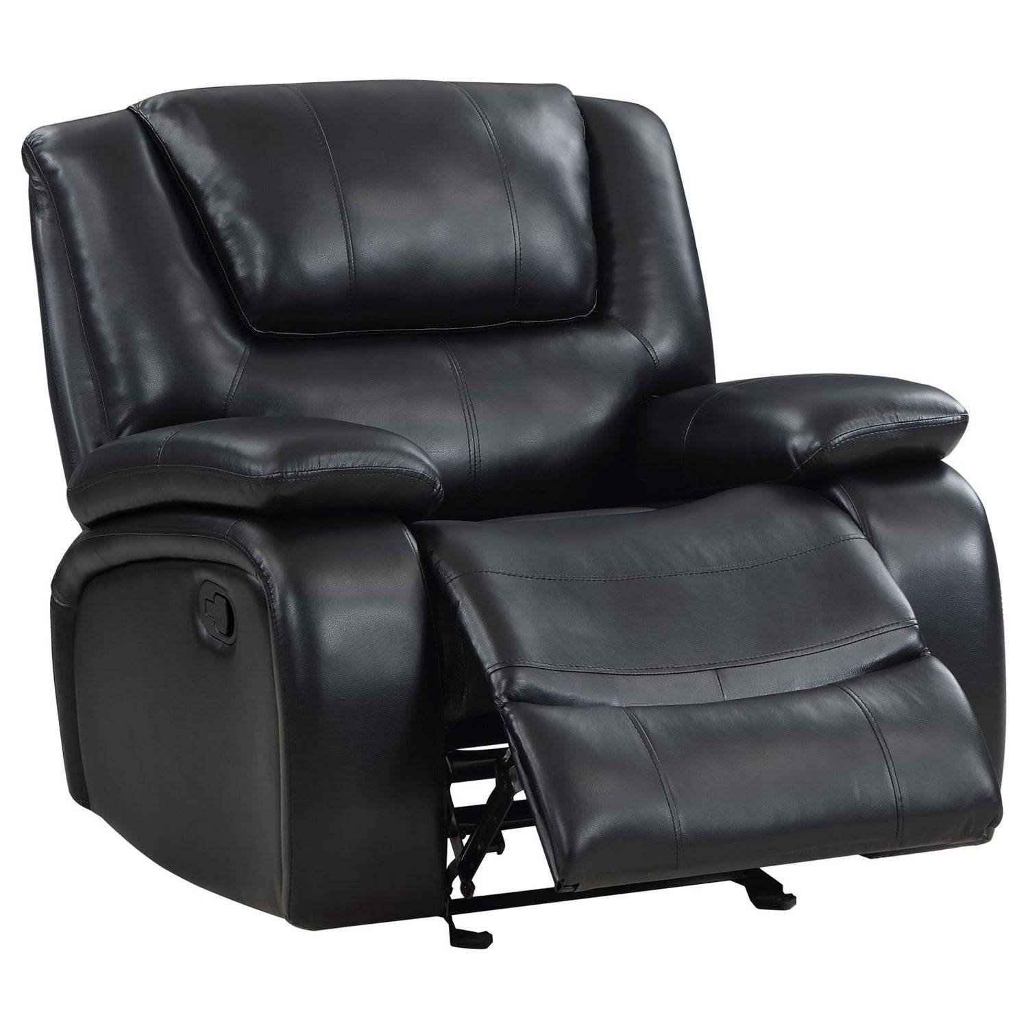 Camila Black 3-Piece Upholstered Motion Reclining Sofa Set from Coaster - Luna Furniture
