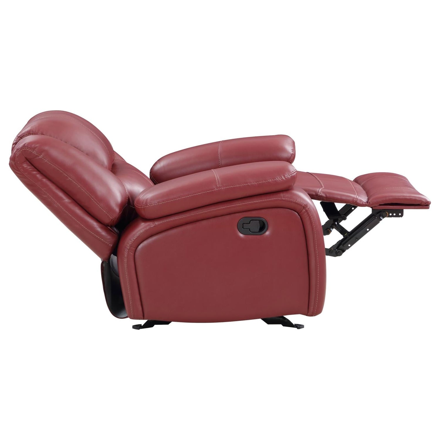 Camila Red Faux Leather 3-Piece Reclining Sofa Set from Coaster - Luna Furniture