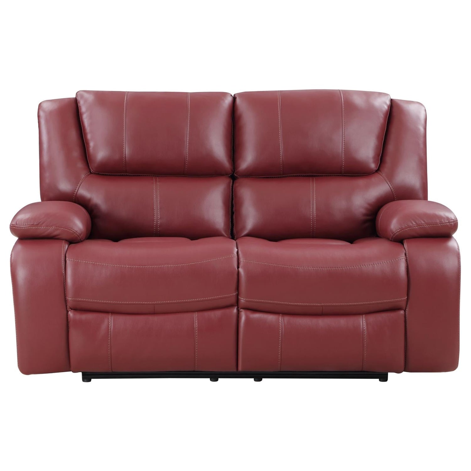 Camila Red Faux Leather 3-Piece Reclining Sofa Set from Coaster - Luna Furniture