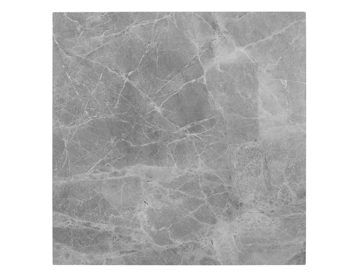 Camila 54 inch Square Gray Marble Table Top