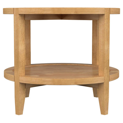 Camillo 3-piece Round Coffee and End Table Set Maple - 709698-S3