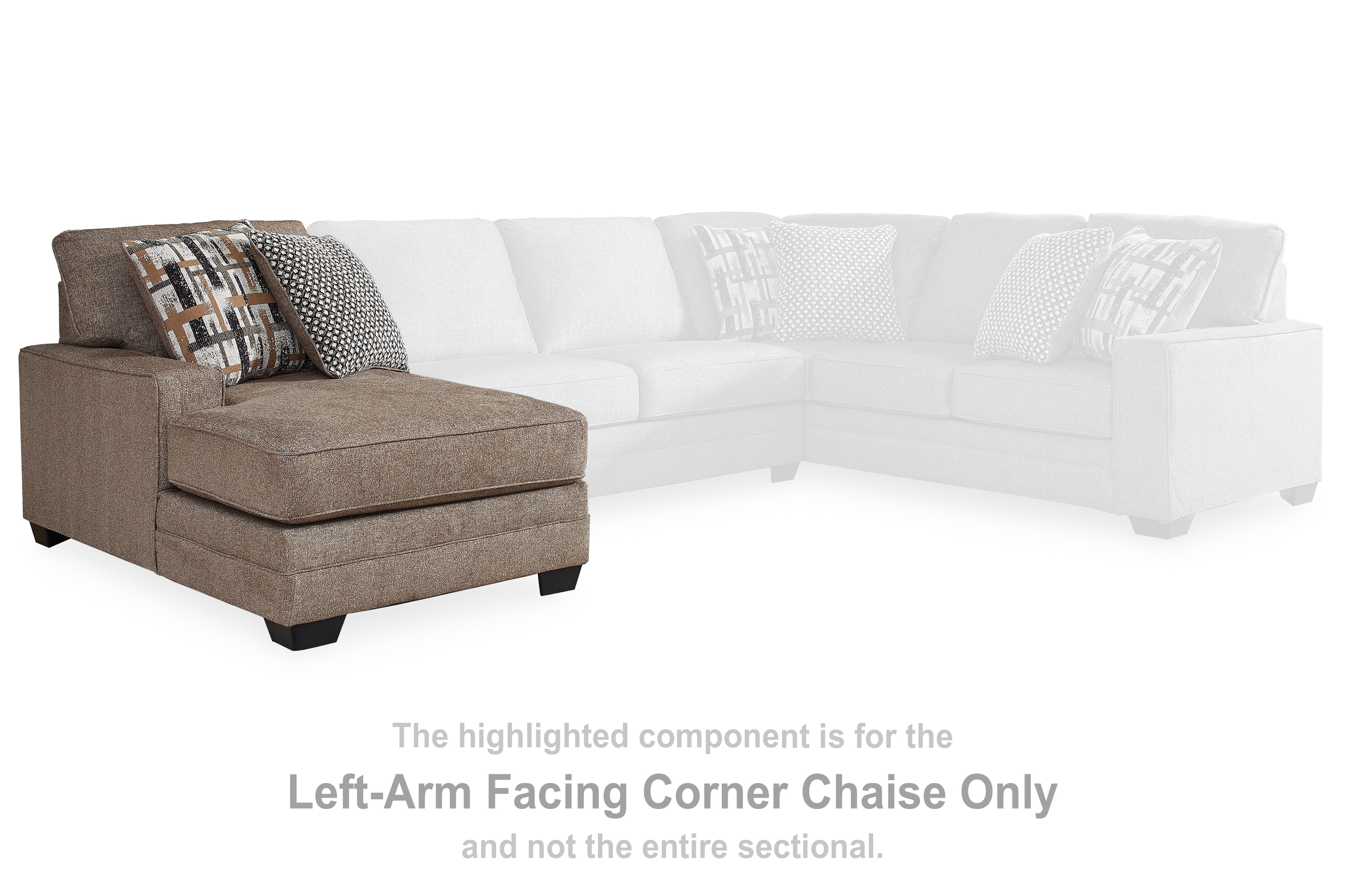 Cannonbrook Nutmeg Left-Arm Facing Corner Chaise - 9820116