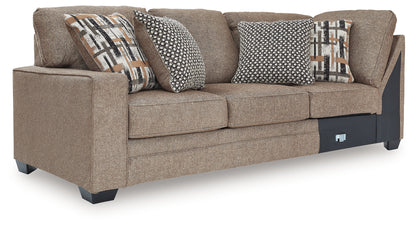 Cannonbrook Nutmeg Left-Arm Facing Sofa - 9820166