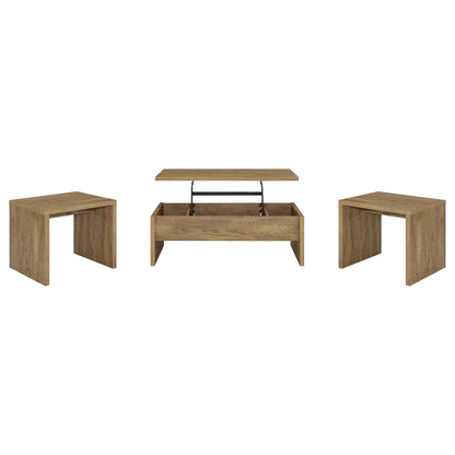 Canoga 3-piece Lift Top Cocktail Coffee Table Set Mango - 706358-S3