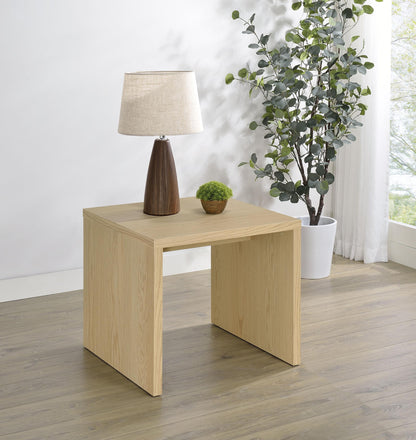 Canoga Engineered Wood Accent Side End Table Light Oak - 706347