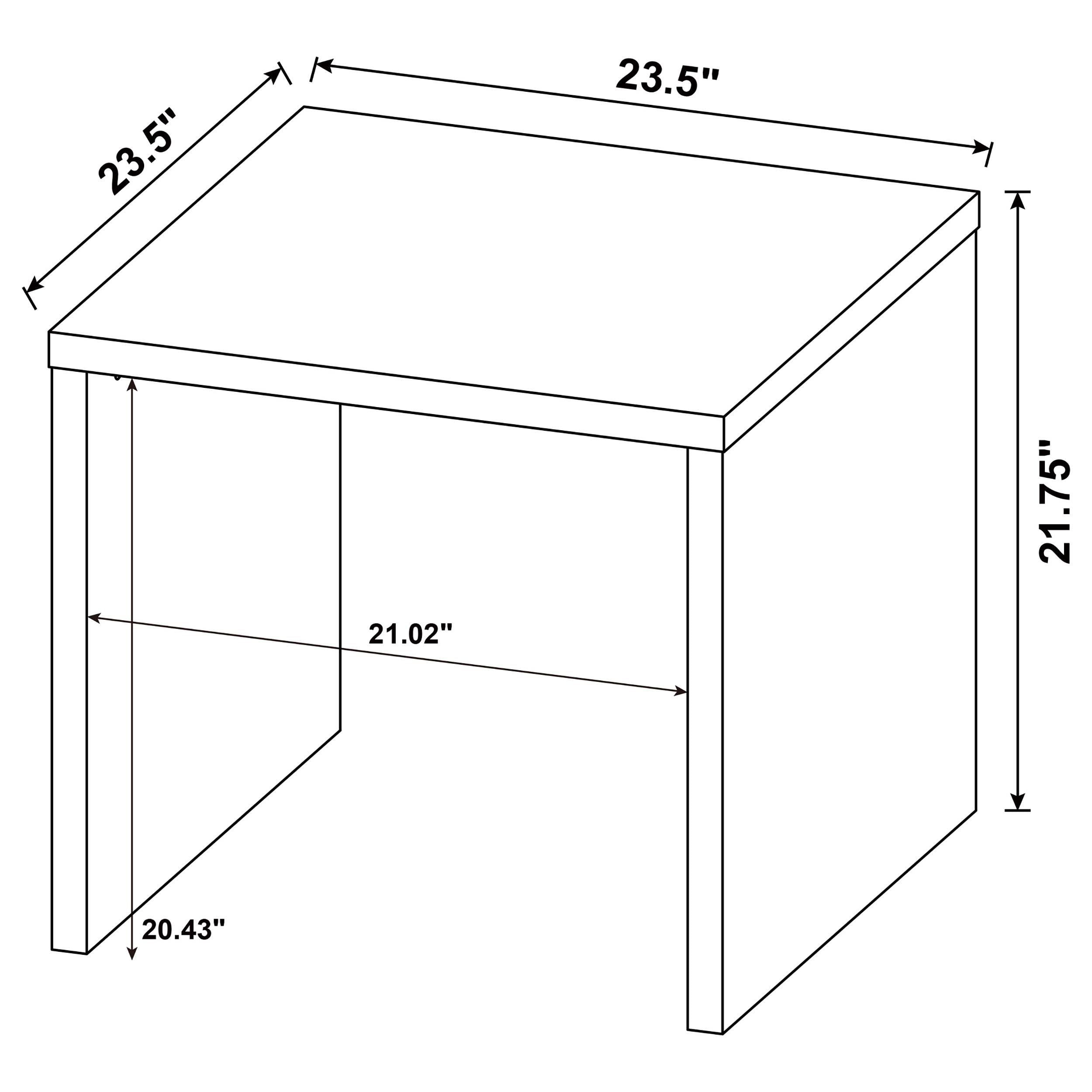 Canoga Engineered Wood Accent Side End Table Light Oak - 706347