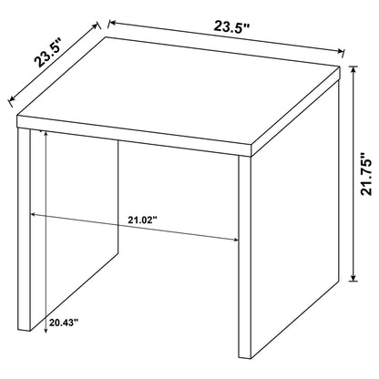 Canoga Engineered Wood Accent Side End Table Mango - 706357
