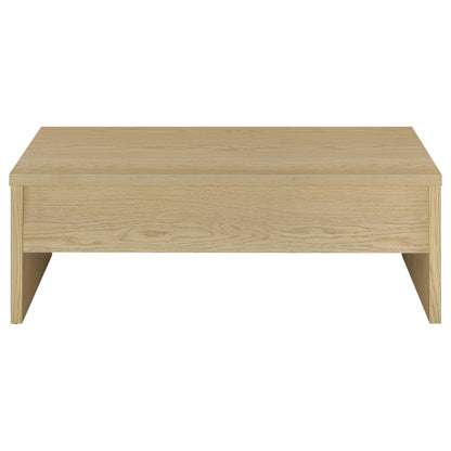 Canoga Engineered Wood Lift Top Coffee Table Light Oak - 706348