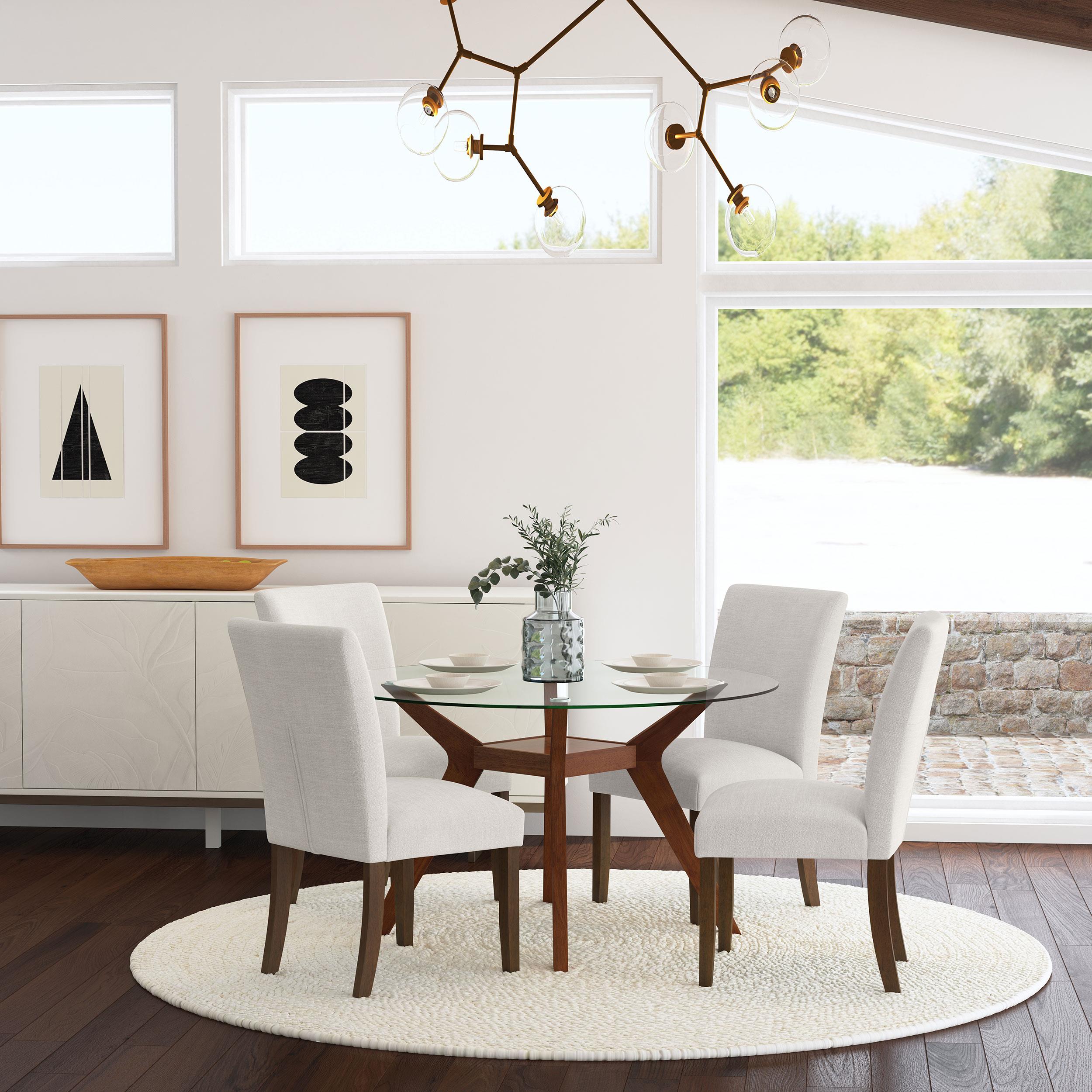 Cantley Upholstered Dining Side Chair Beige (Set of 2) - 106412