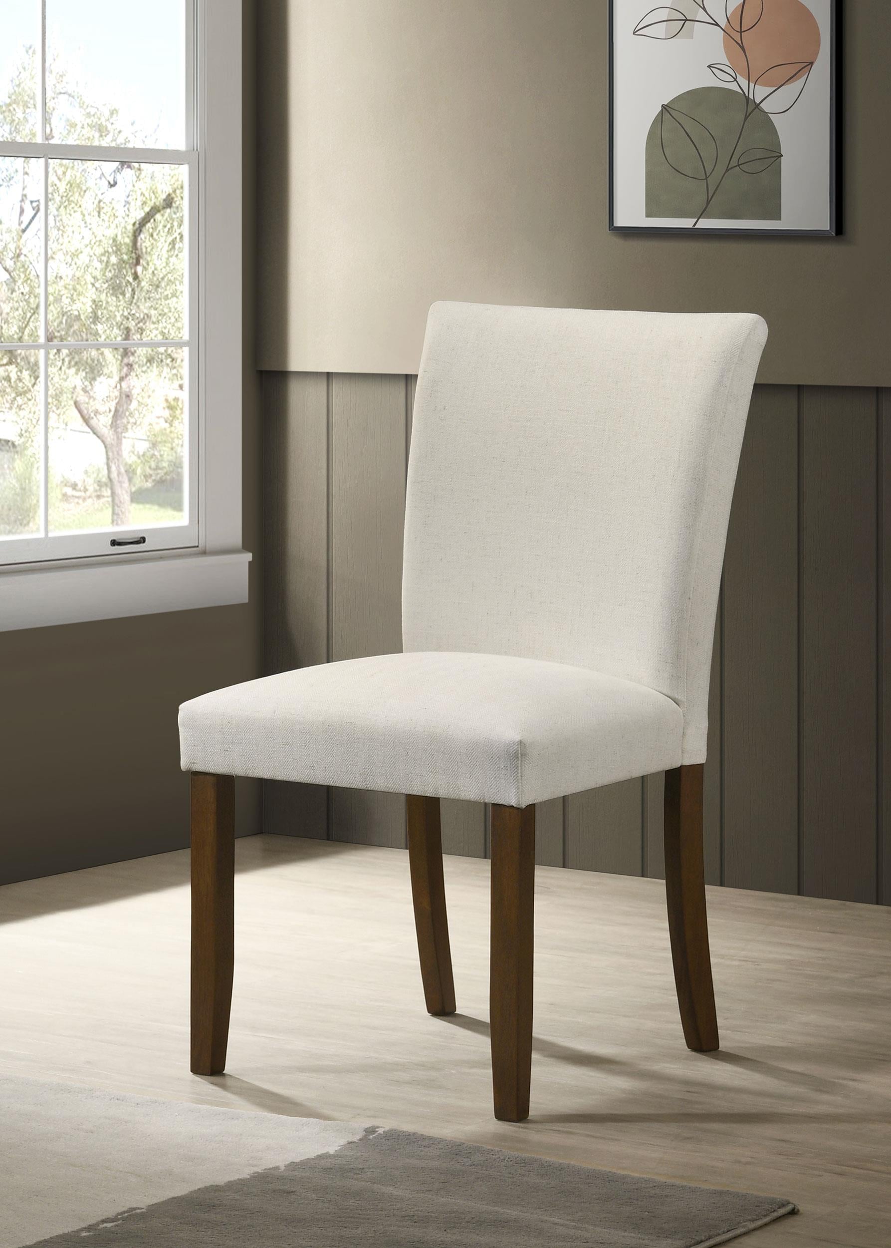 Cantley Upholstered Dining Side Chair Beige (Set of 2) - 106412