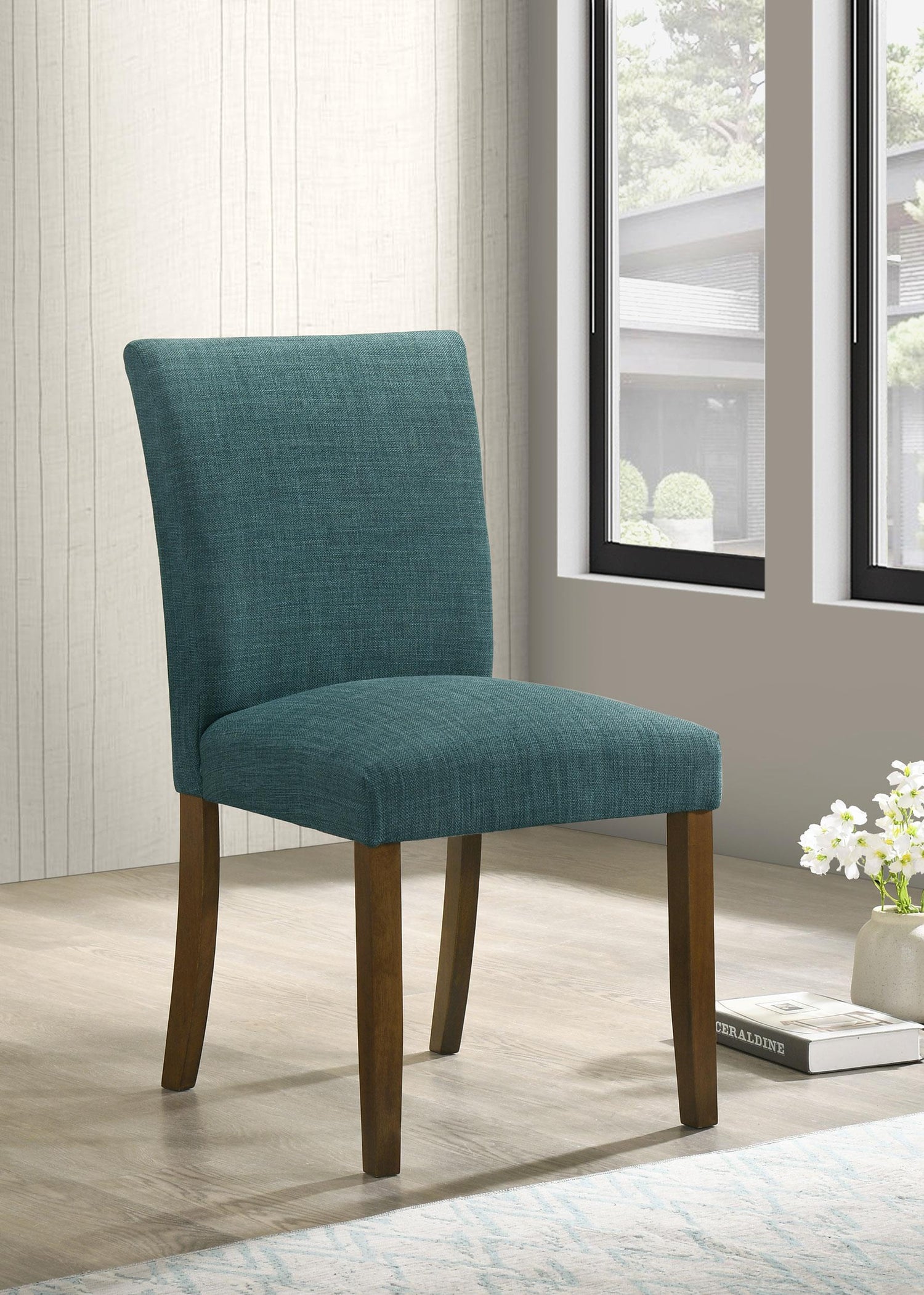Cantley Upholstered Dining Side Chair Blue (Set of 2) - 106377